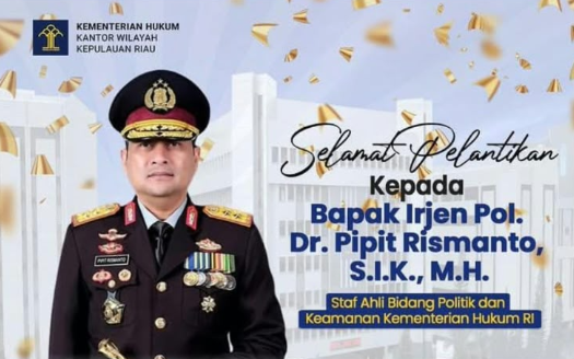 Irjen Pipit Rismanto "Masuk Kotak" Jadi Staf Ahli Menteri Hukum