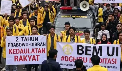 Mahasiswa Gelar Demo Kritik Dua Tahun Pemerintahan Prabowo-Gibran