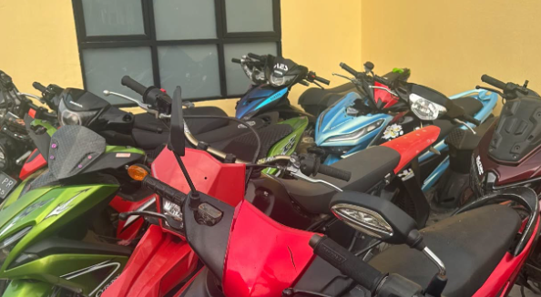Marak Aksi Balap Liar di Sambas, Petugas Sita Puluhan Knalpot Brong Hasil Aduan Warga