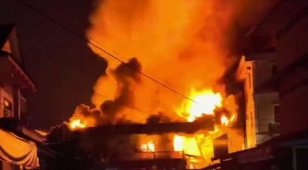 Puluhan Ruko di Pasar Nanga Pinoh Melawi Ludes Terbakar pada Rabu Dini Hari