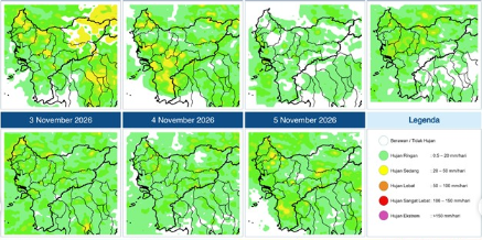 BMKG Peringatkan Potensi Hujan Petir dan Karhutla di Kalimantan Barat hingga 5 November 2026