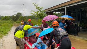 Banjir di  Tanah Bumbu, 23 Jiwa Mengungsi