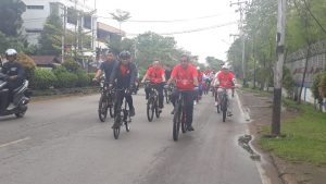 Ahmad Muzani Senang Bersepeda Ditemani Para Tokoh Pontianak