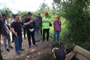 Gubernur Sutarmidji Tinjau Pembangunan Pintu Air Punggur Kapuas