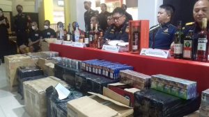 BC Kalbagbar-Tim Gabungan Ungkap Miras Ilegal, Rokok Ilegal dan 2 Kg Sabu