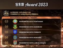 Pemkot Pontianak Sabet Peringkat I BKN Award 2023