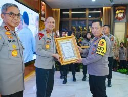 Polda Kalbar Diganjar Kapolri Juara 3 Lomba Pengawasan Melekat