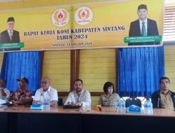 Ketum KONI Kalbar, H Fachrudin D Siregar Buka Raker KONI Sintang