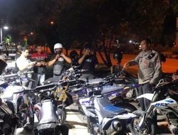 11 Unit Sepeda Motor Berknalpot Brong Diangkut ke Mapolsek Selatan