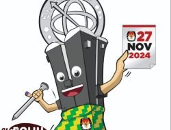 Tugu Khatulistiwa Berkain Corak Insang,Maskot Pilwako Pontianak