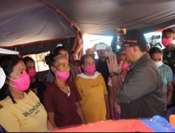 Kepala BNPB Tinjau Pengungsian Warga Terdampak Erupsi Gunungapi Ibu
