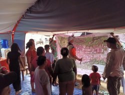 Tim Pemetaan BNPB Sosialisasikan Kajian Risiko Bencana Sekunder Erupsi Gunungapi Ibu Kepada Masyarakat