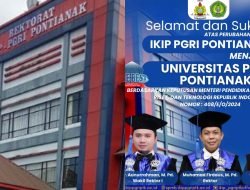 Mendikbudristek Sahkan IKIP PGRI Pontianak menjadi Universitas PGRI Pontianak