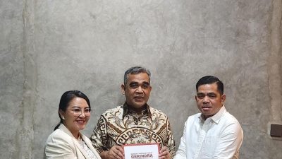 Karolin-Eri Terima Rekomendasi dari Sekjen DPP Gerindra, Ahmad Muzani untuk Maju Pilkada Landak