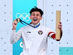 Atlet Indonesia Asal Kalbar, Veddriq Leonardo Raih Emas di Olimpiade Paris 2024