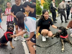 Lexy dan Diesel, Anjing K-9 Polda yang Ramah di Car Free Day