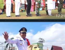 Peserta Upacara HUT ke 79 RI di Halaman Kantor Bupati Sanggau Kenakan Pakaian Khas Nusantara