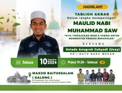 PHBI Masjid Baitussalam Dalong Akan Gelar Tabligh Akbar Bersama ‘UCAY’