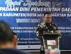 Sekda M.Bari Ajak Semua Elemen Tingkatkan Kewaspadaan Dini