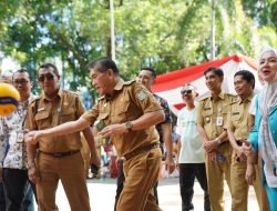 ASN Pemkot Pontianak Antusias Ikuti Turnamen Voli Meriahkan Harjad ke-253