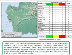 BMKG: Titik Panas Terdeteksi di Sanggau