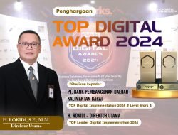 Bank Kalbar Tutup Akhir 2024 dengan Dua Prestasi Gemilang di Top Digital Awards