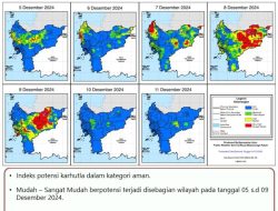 Curah Hujan Menurun, Kalbar Rawan Karhutla