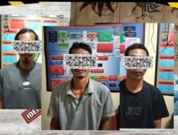 Tiga Pria Ditangkap Polisi Saat Bermain Judi Liong Fu di Warung Desa Argapura Sambas