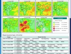 Sebagian Besar Wilayah Kalimantan Barat Akan Berpotensi Hujan Lebat