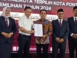 KPU Tetapkan Edi Rusdi Kamtono-Bahasan Sebagai Wali Kota dan Wakil Wali Kota Pontianak 2024