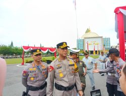 Upayakan Cipta Kondisi, Polda Kalbar Laksanakan Apel Gelar Pasukan Operasi Keselamatan Kapuas 2025