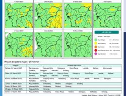 Prediksi Cuaca BMKG: Pontianak, Singkawang, KKU Hujan Intensitas Sedang