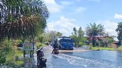 Banjir di Sungai Ambawang Mulai Surut