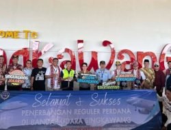 Super Air Jet Terbang Perdana Rute Jakarta Singkawang