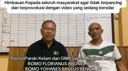 Pastor Florianus Abong, Pr, dan Romo Yohanes Paulus Benok, Pr, dari Paroki Kelam dan OMK Santo Martinus Kelam menyampaikan himbauan kepada masyarakat. Mereka mengajak semua pihak untuk tidak terpancing dan terprovokasi oleh video viral pelemparan batu ke patung Yesus di Gua Maria Kelam, serta menjaga kedamaian bersama.