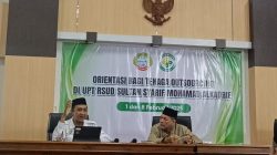 Ketua Baznas Kota Pontianak memberikan sosialisasi zakat, infaq, dan sedekah di RSUD Sultan Syarif Mohamad Alkadrie, Kamis (20/3/2025), guna meningkatkan kesadaran masyarakat dan memudahkan pembayaran zakat melalui gerai serta layanan online.