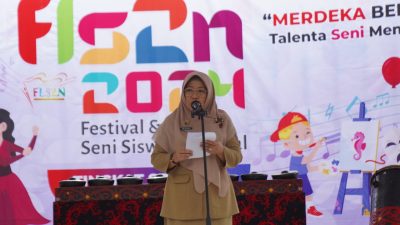 Kepala Dinas Pendidikan dan Kebudayaan Kota Pontianak Sri Sujiarti. Menjelaskan sistem penerimaan siswa baru Pontianak