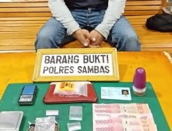 Pengedar Narkoba Jenis Sabu Tertangkap di Kecamatan Paloh Sambas