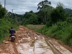 Jalan Penghubung Utama Tempunak Hulu ke Sintang Rusak Parah