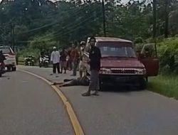 Dua Tewas Kecelakaan Maut di Jalan Raya Tayan Hilir