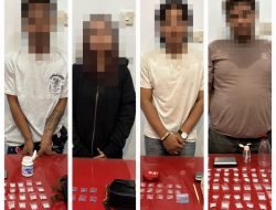 Dua Hari Ungkap Kasus Narkoba, Polres Ketapang Amankan 4 Tersangka dan 130,43 Gram Sabu