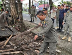 Edi Kamtono Pantau Langsung Penertiban Lapak Durian Di Pal Lima