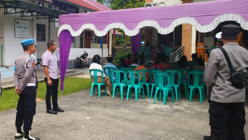 Pengamanan Ibadah Paskah oleh Polres Sekadau. (Ist)