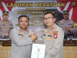 Sertijab Kapolres Sambas, AKBP Wahyu Jati Wibowo Resmi Gantikan AKBP Sugiyatmo