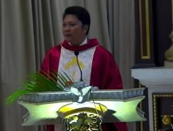 Misa Minggu Palma Ke dua: Pastor Rufinus Ajak Umat Rendahkan Hati dan Selalu Mengucap Syukur pada Tuhan