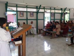 Polsek Sebangki Amankan Ibadah Jumat Agung di Gereja Katolik Santo Damianus