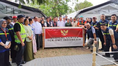 Pos Kesehatan yang beroperasi dari pukul 08.30 – 16.30 waktu setempat ini berlokasi di 50 Bed Ottarathiri Hospital, Distrik Ottara, Nay Pyi Taw. Foto: BNPB/Faktakalbar.id