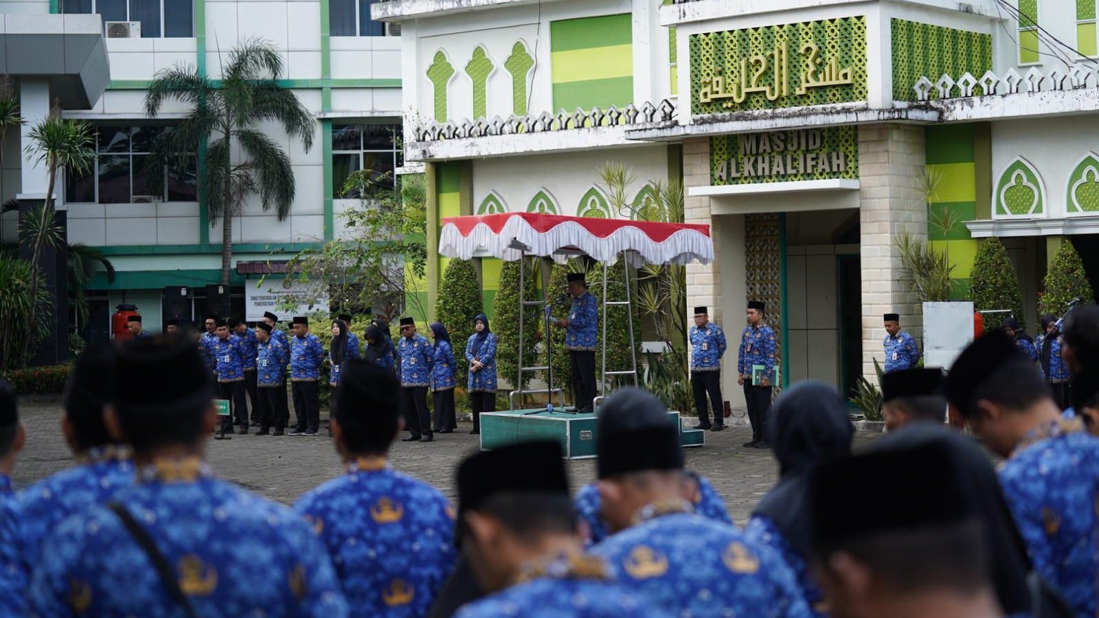 Pemerintah Kota Pontianak menggelar apel dalam rangka Hari Otonomi Daerah ke-29. Foto: PRKPM/Faktakalbar.id