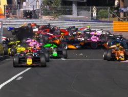 Chaos di Sirkuit Monaco: 12 Mobil Formula 2 Tabrakan di Tikungan Pertama