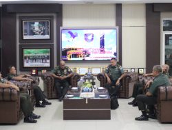 Kapoksahli Pangdam XII/Tpr Sambut Kunjungan Tim Sahli Kasad Bidang Komsos
